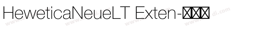 HeweticaNeueLT Exten字体转换
